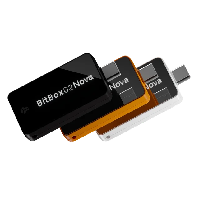 BitBox02 Nova in verschillende kleuren; de vergelijking betreft de Multi-uitvoering