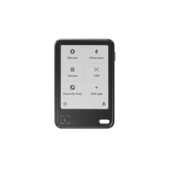 Ledger Nano Gen5 met monochroom touchscreen
