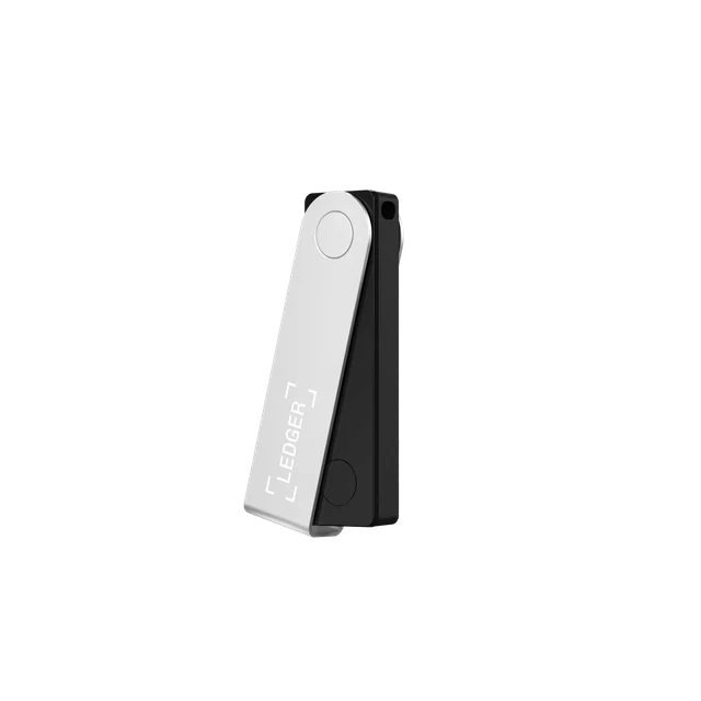 Ledger Nano X met metalen kap