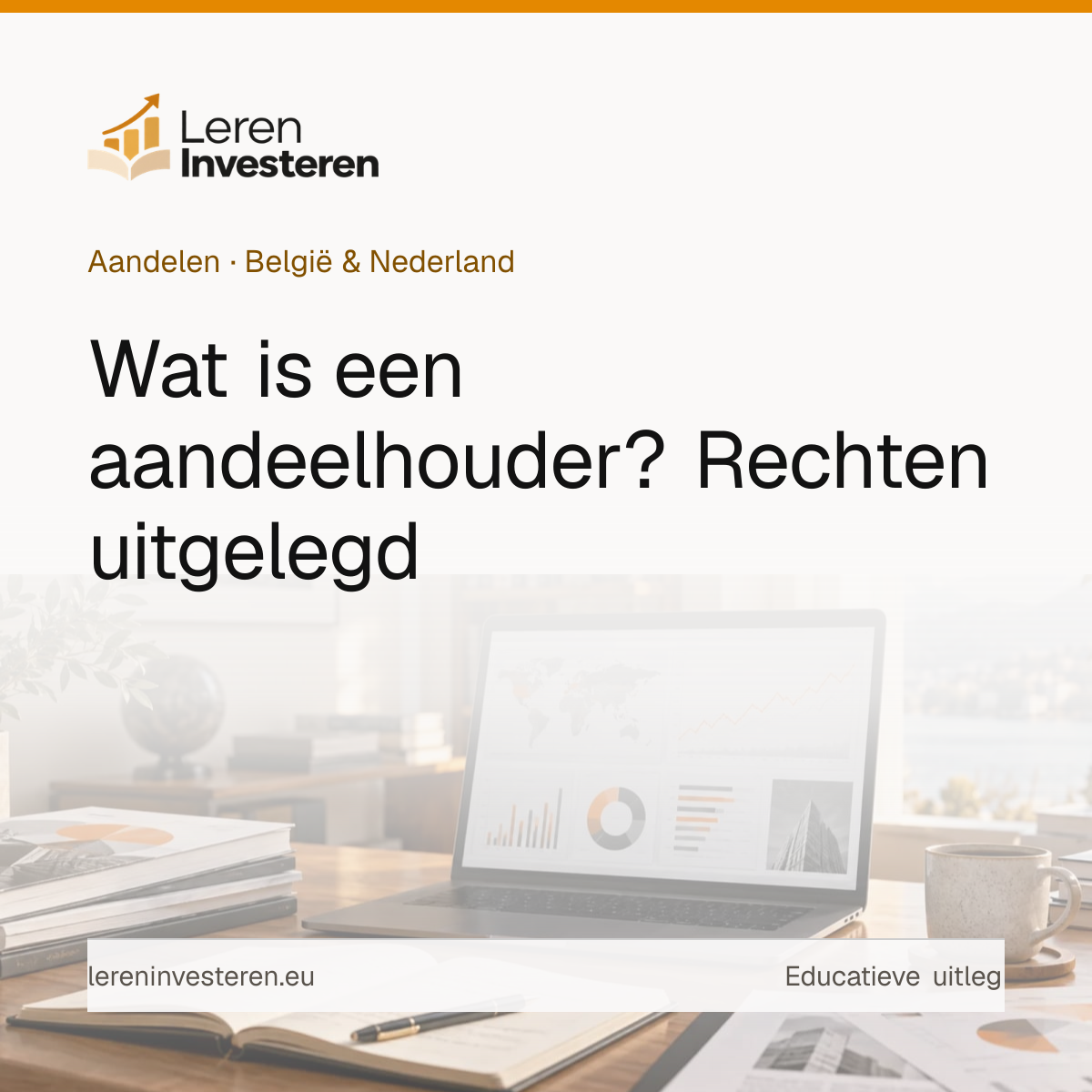 Wat is een aandeelhouder? — educatieve illustratie voor beleggers in België en Nederland