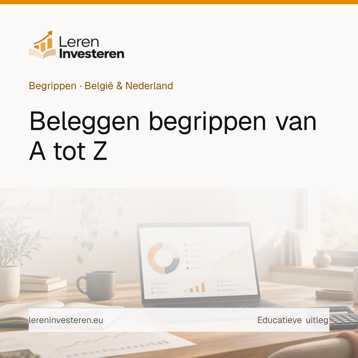 Beleggen begrippen van A tot Z — educatieve illustratie voor beleggers in België en Nederland