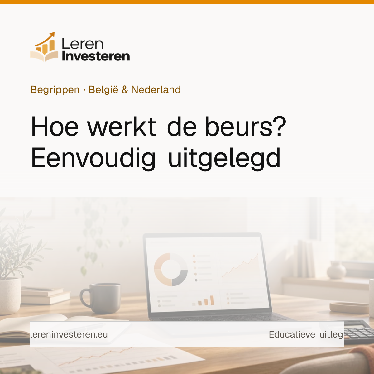 Hoe werkt de beurs? — educatieve illustratie voor beleggers in België en Nederland