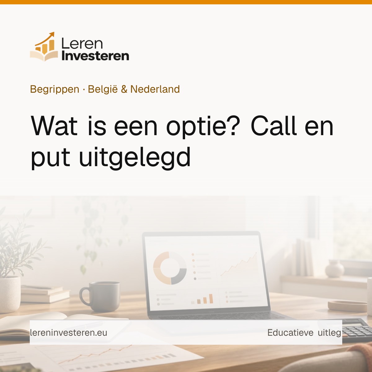 Wat is een optie? — educatieve illustratie voor beleggers in België en Nederland