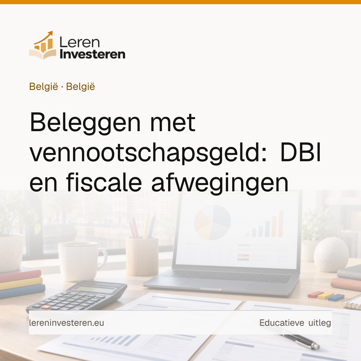 Beleggen via een vennootschap: belasting DBI-bevek en meerwaarden — educatieve illustratie voor beleggers in België