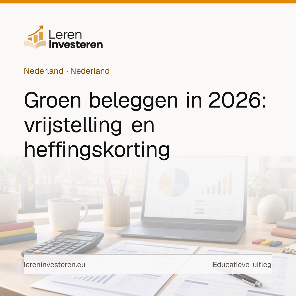 Groen beleggen en belastingvoordeel — educatieve illustratie voor beleggers in Nederland