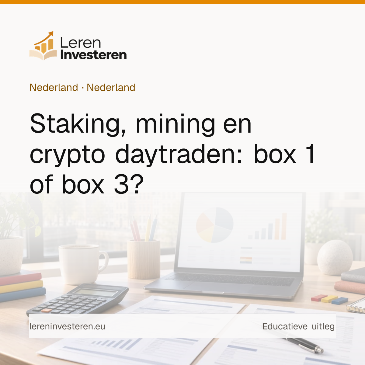 Belasting op staking mining en daytraden in Nederland — educatieve illustratie voor beleggers in Nederland