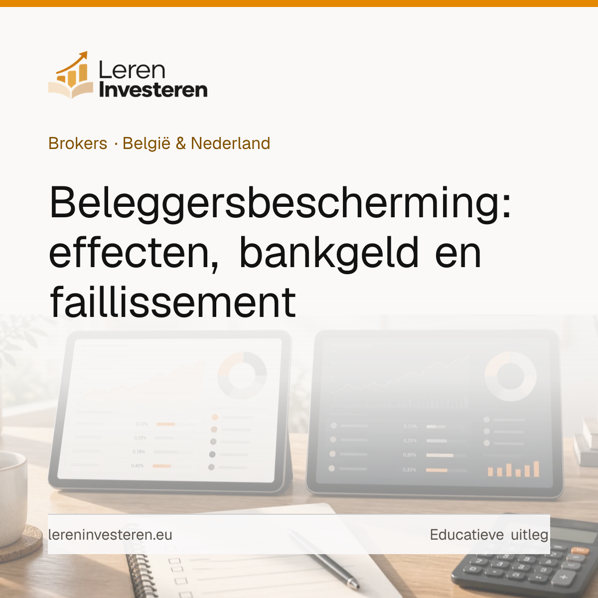 Beleggersbescherming: is je geld veilig bij een broker — educatieve illustratie voor beleggers in België en Nederland