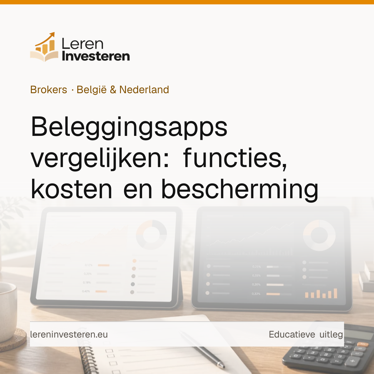 Beste beleggingsapp voor beginners — educatieve illustratie voor beleggers in België en Nederland