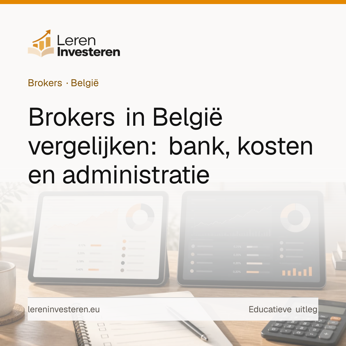 Beste broker van België — educatieve illustratie voor beleggers in België