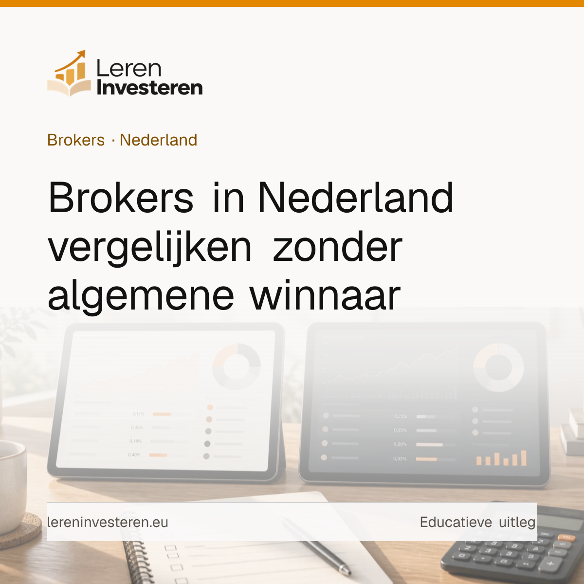 Beste broker van Nederland — educatieve illustratie voor beleggers in Nederland