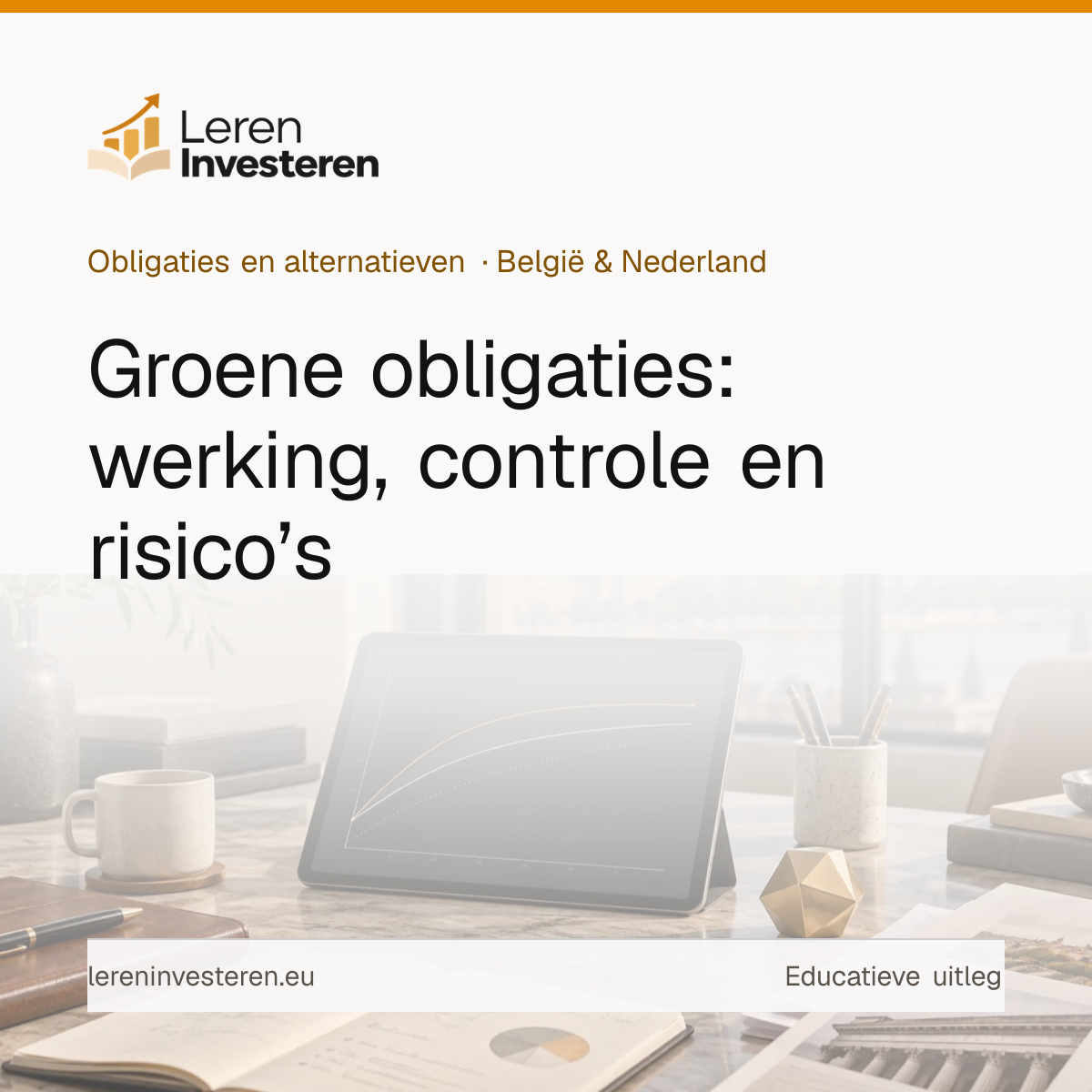 Groene obligaties: duurzaam beleggen in obligaties — educatieve illustratie voor beleggers in België en Nederland