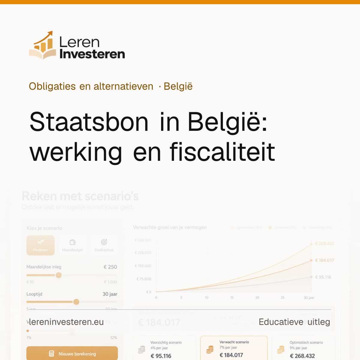 Staatsbon in België: alles over rendement en intekenen — educatieve illustratie voor beleggers in België