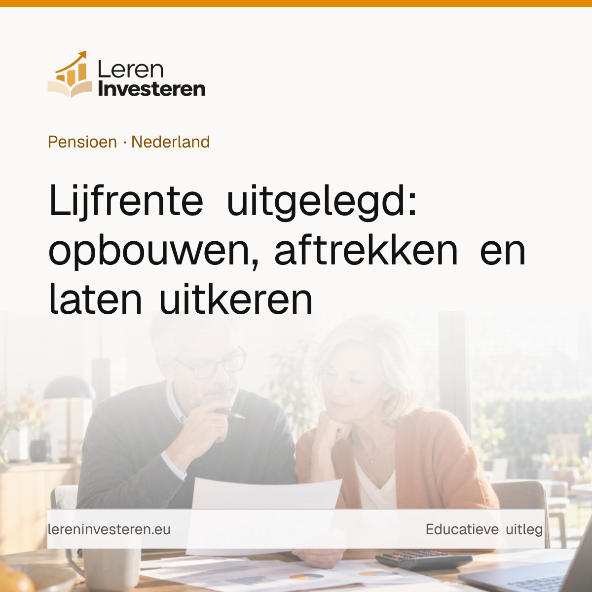 Lijfrente: wat het is en hoe je ermee pensioen opbouwt — educatieve illustratie voor beleggers in Nederland