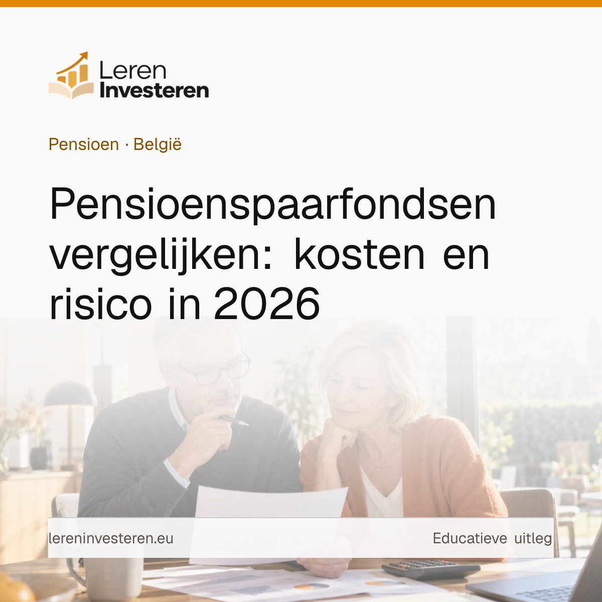 Pensioenspaarfondsen vergelijken: welk fonds kies je het best? — educatieve illustratie voor beleggers in België