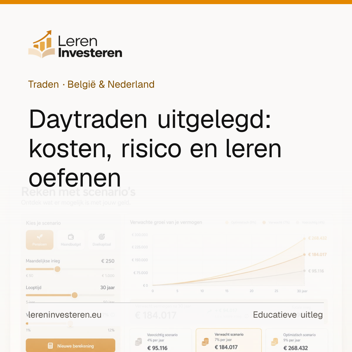 Daytraden: wat je binnen één handelsdag probeert te doen — educatieve illustratie voor beleggers in België en Nederland