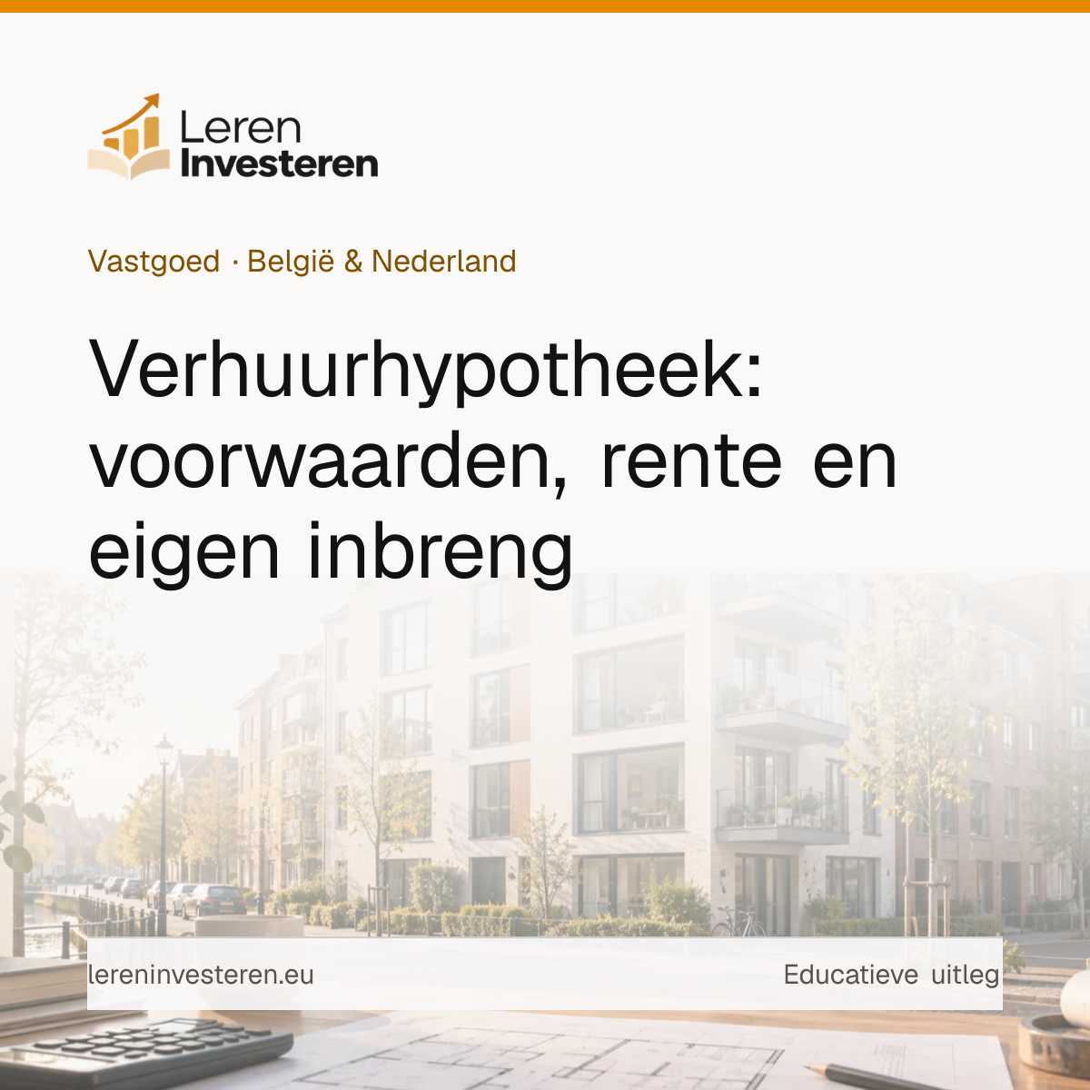 Wat is een verhuurhypotheek en hoe werkt het — educatieve illustratie voor beleggers in België en Nederland